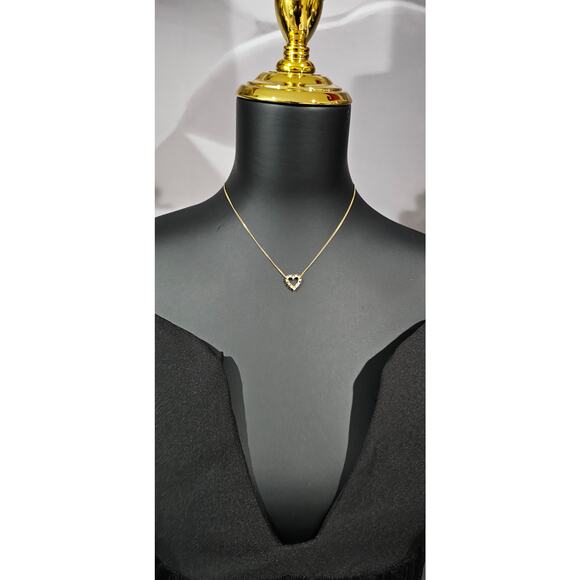 Christian Dior Gold Heart Necklace - Picture 2 of 3